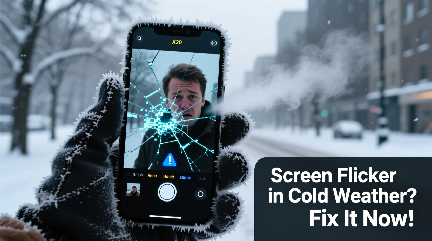 why does my screen flicker in cold weather and how to stabilize it