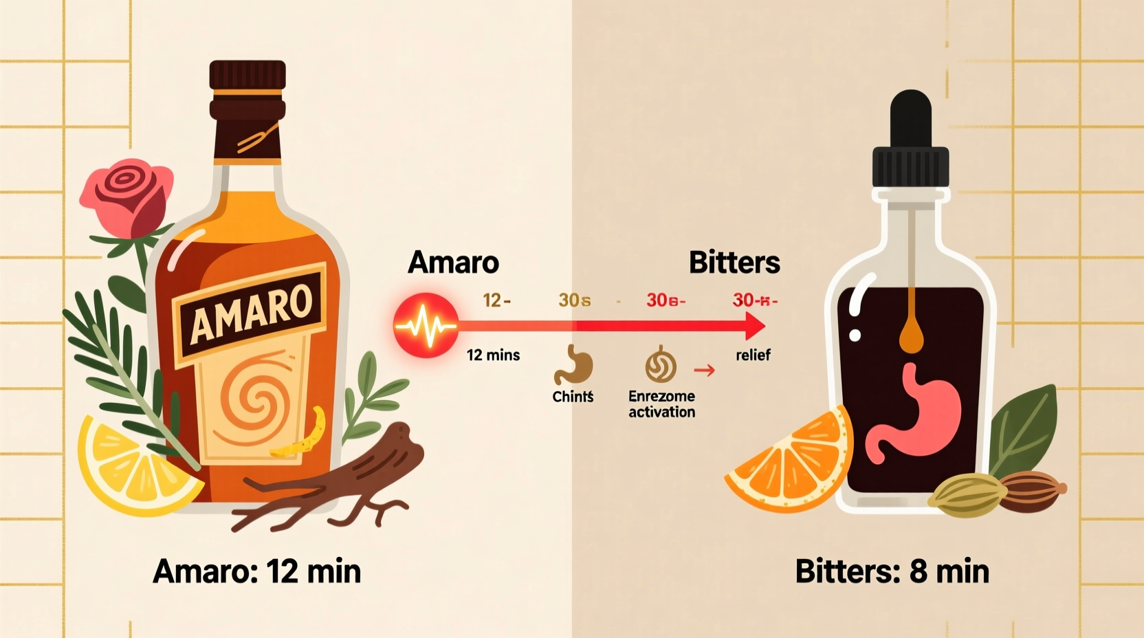 amaro vs bitters which digestive aid works faster after heavy meals