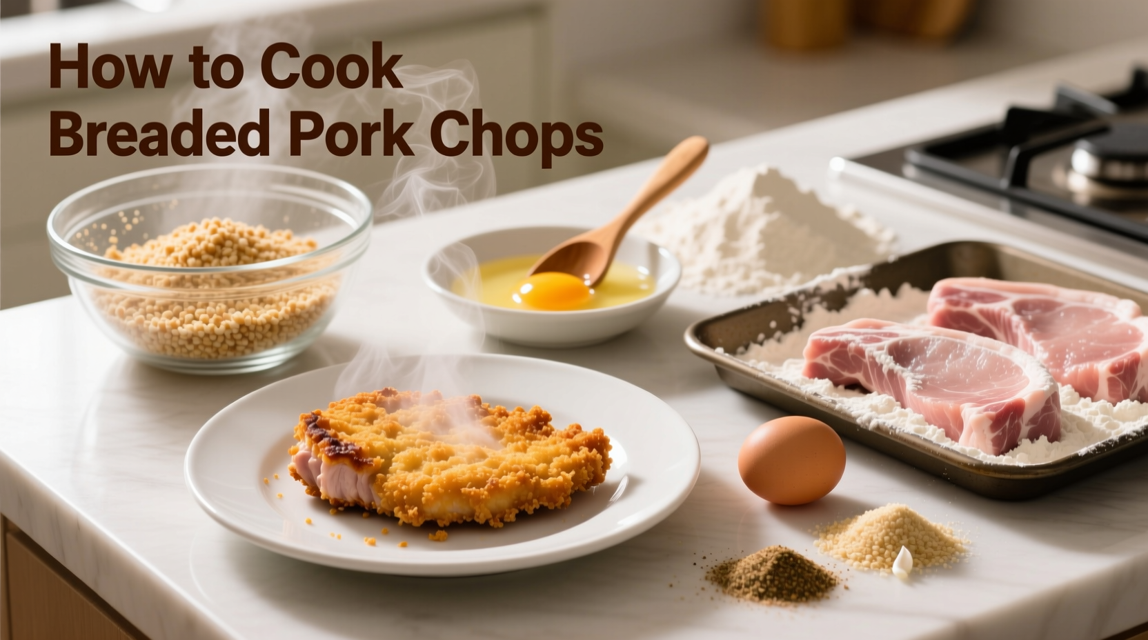 how to cook breaded pork chops