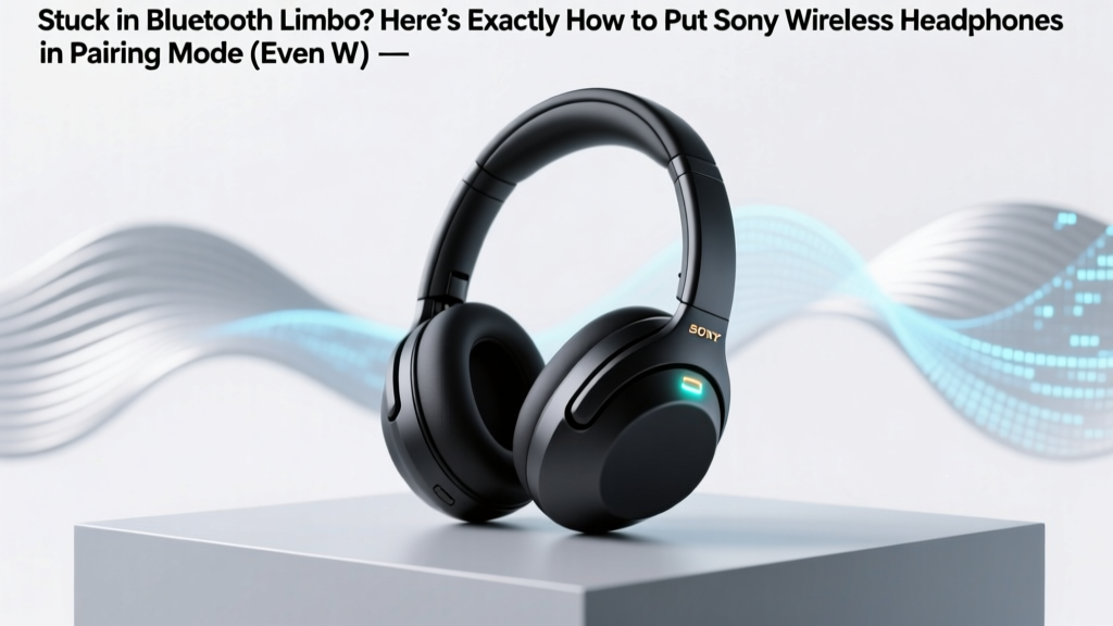 How to Put Sony Wireless Headphones in Pairing Mode
