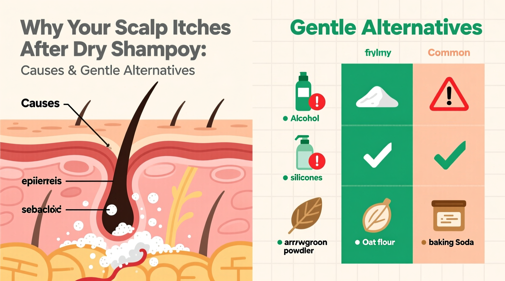 why does my scalp itch after using dry shampoo causes and gentle alternatives