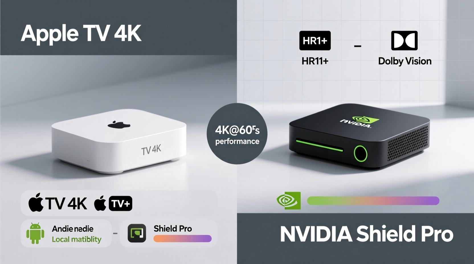 apple tv 4k vs nvidia shield pro streaming quality and app support compared