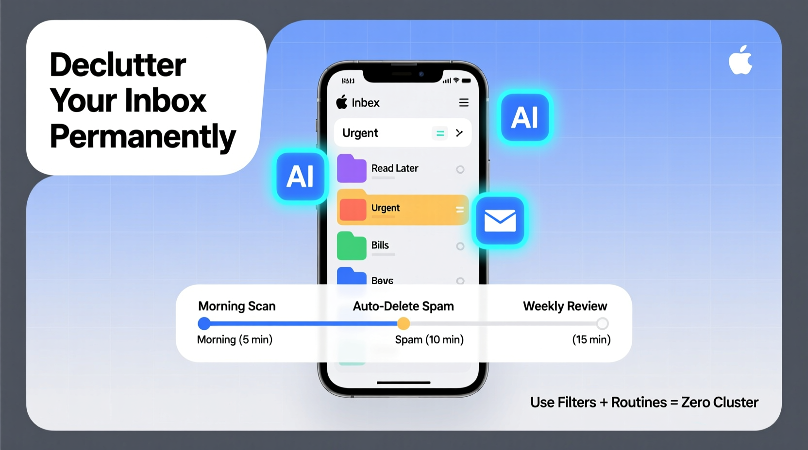 how to declutter your email inbox permanently with smart filters and routines