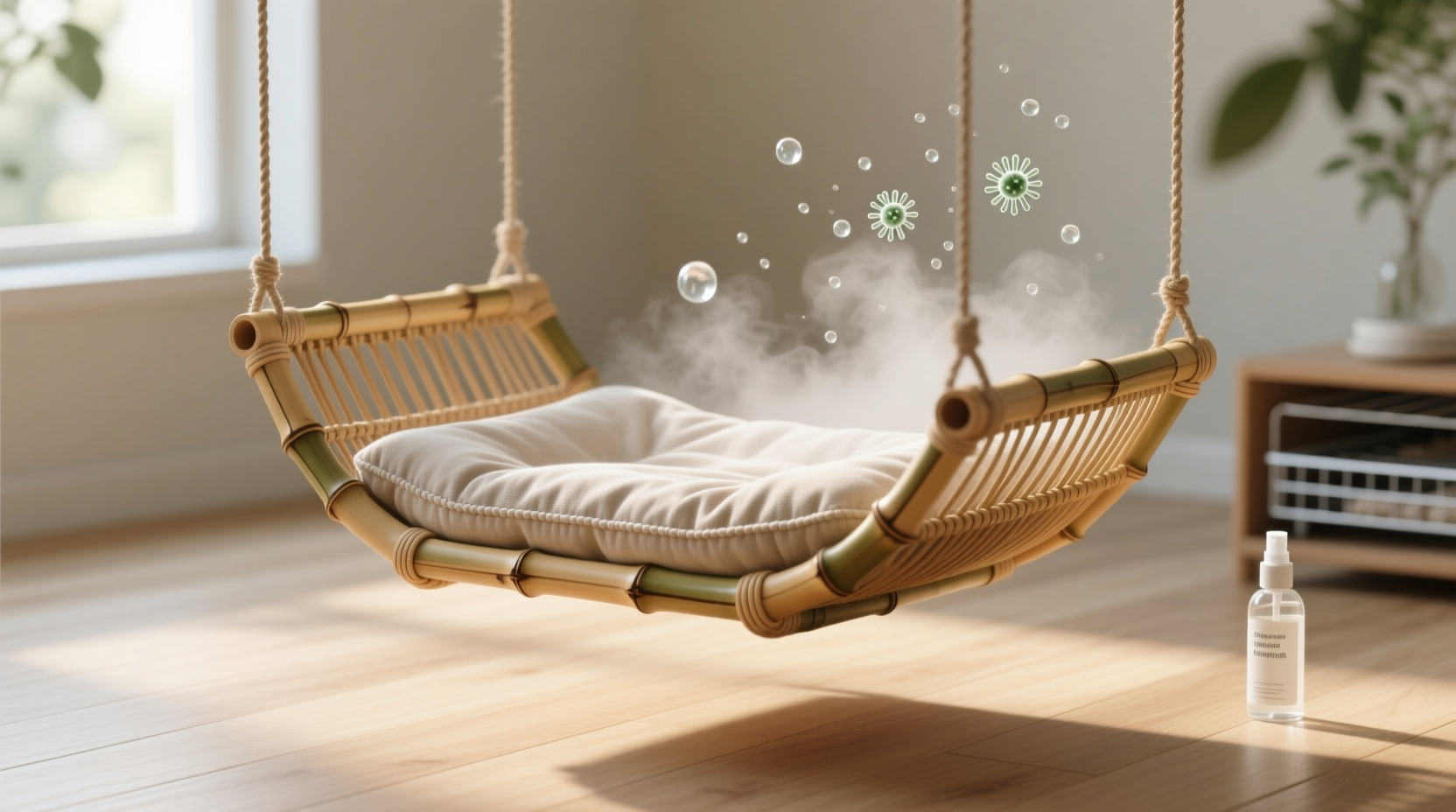 eco friendly bamboo pet bed deep clean