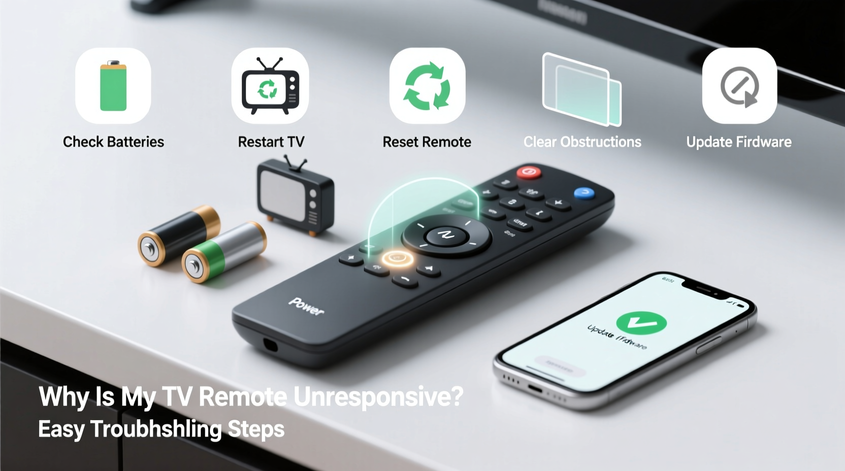 why is my tv remote unresponsive and easy troubleshooting steps