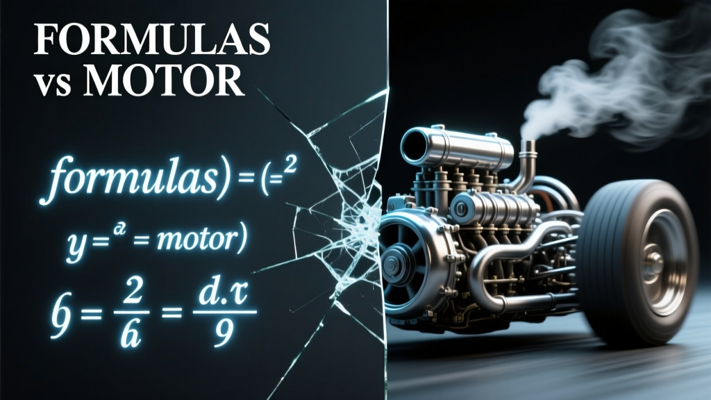 Formulas vs Motor: Understanding the Fundamental Difference Between Mathematical Expressions and Electromechanical Devices