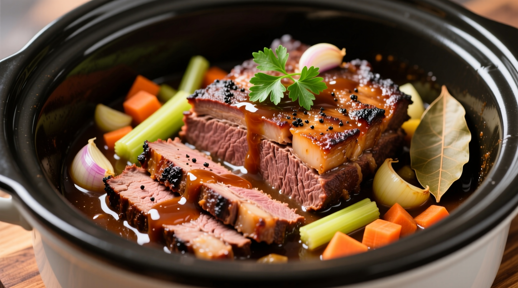 how to cook a brisket in a crock pot
