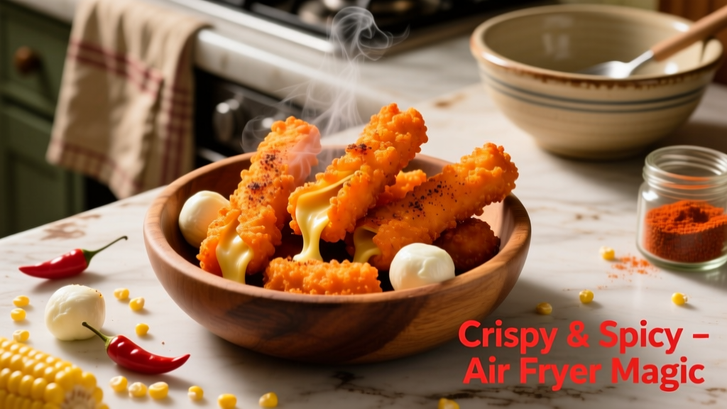 Hot Cheetos Mozzarella Sticks in Air Fryer (Crispy!)