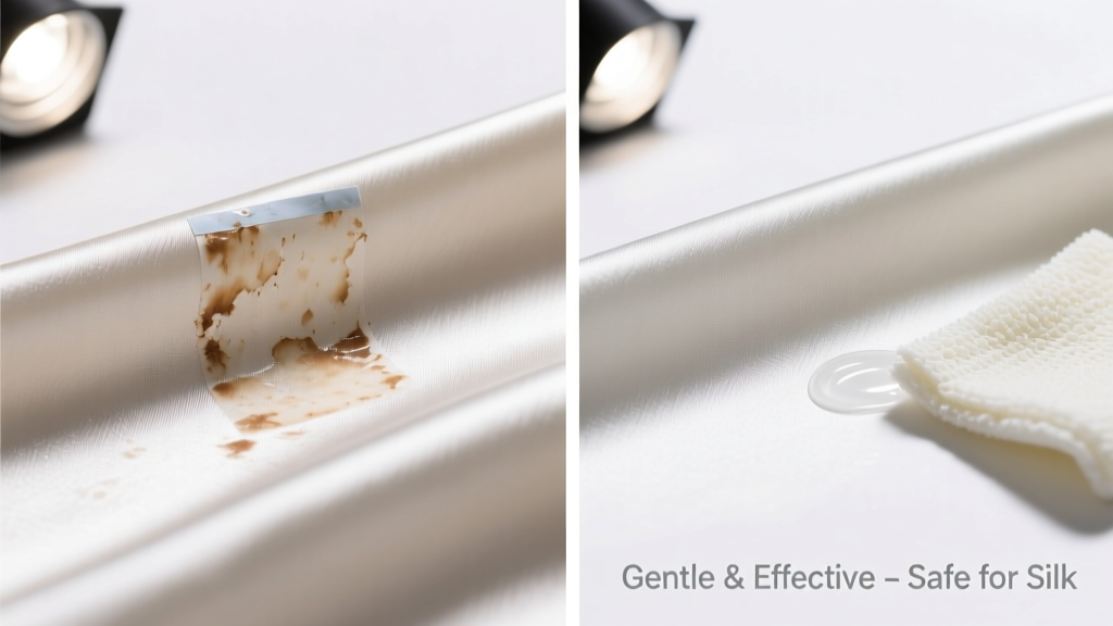 How to Remove Sticker Residue from Silk Safely