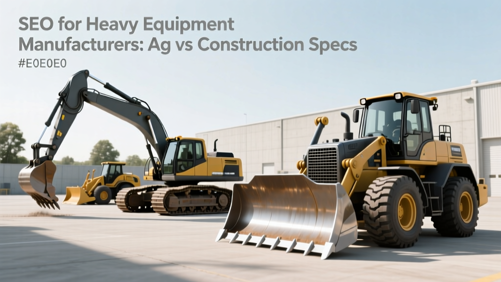 SEO for Heavy Equipment Manufacturers: Ag vs Construction Specs