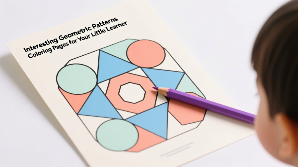 Interesting Geometric Coloring Pages for Your Little Learner: Early Math, Fine Motor, and Cognitive Benefits Explained