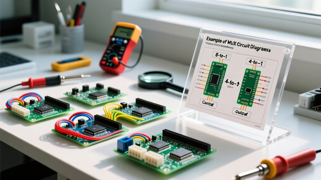 Example of MUX Circuit Diagrams: 8-to-1 vs 4-to-1 Logic Walkthrough