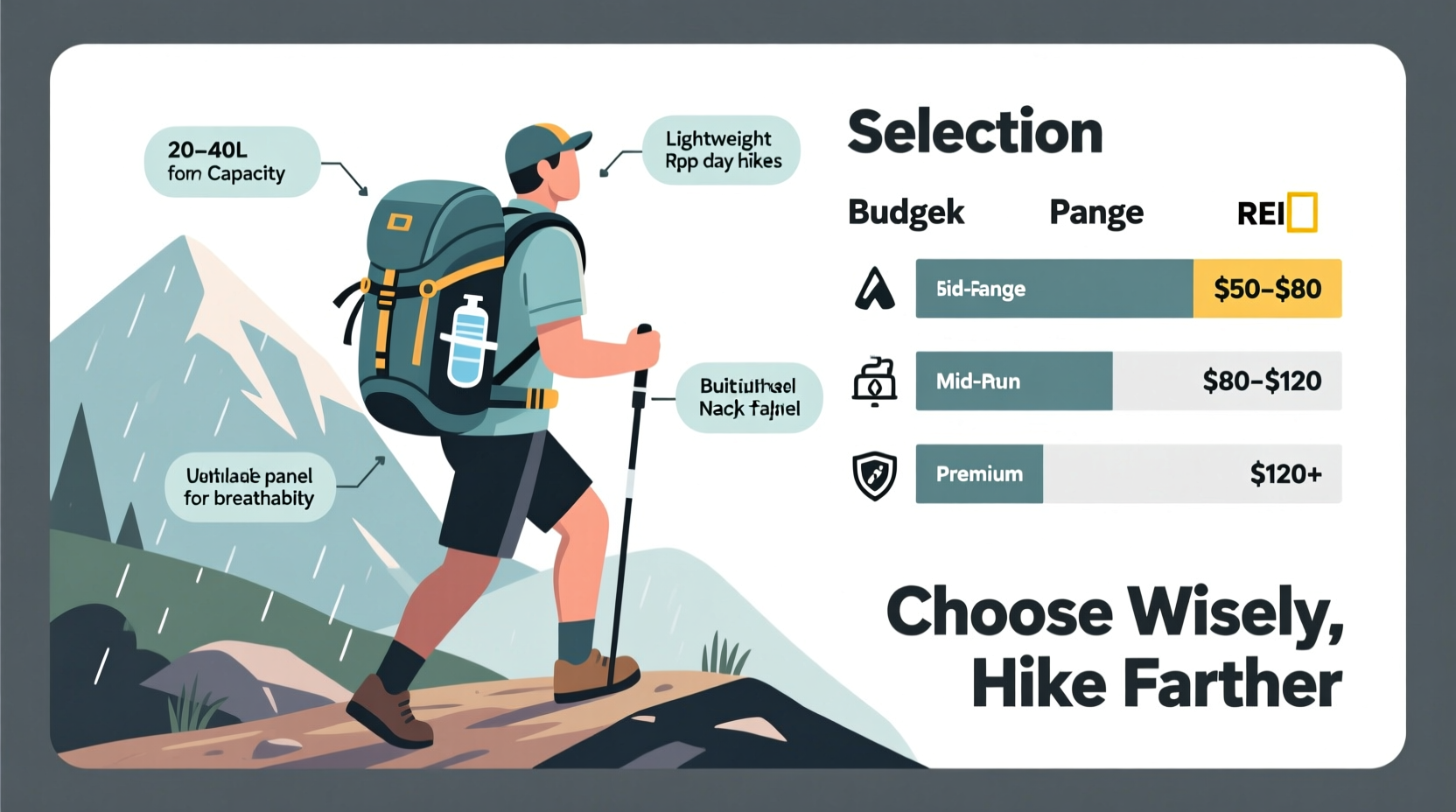 how to choose the right backpack for hiking without overspending
