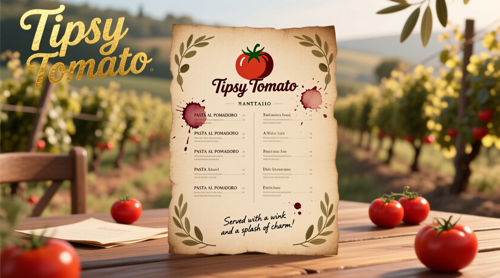 tipsy tomato menu