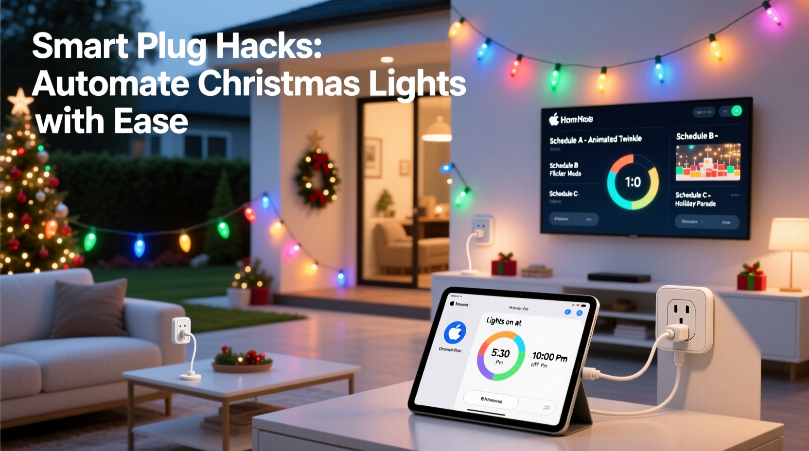 smart plug hacks to automate multiple christmas light schedules