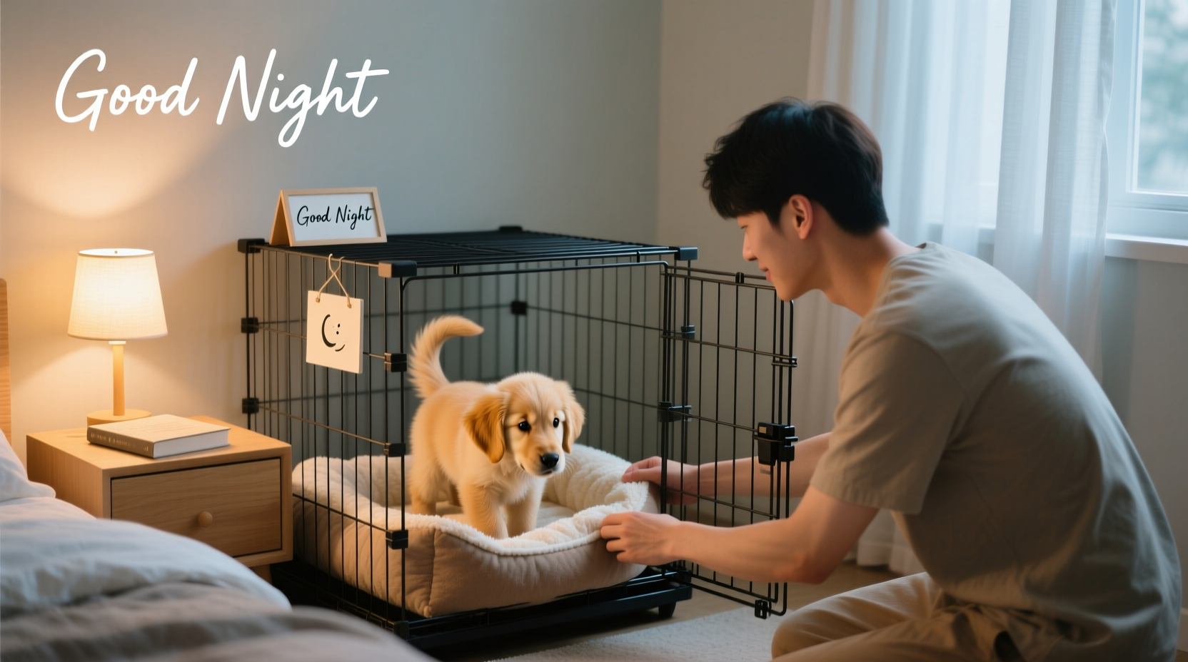 expert tips for training a puppy to sleep through the night in a crate