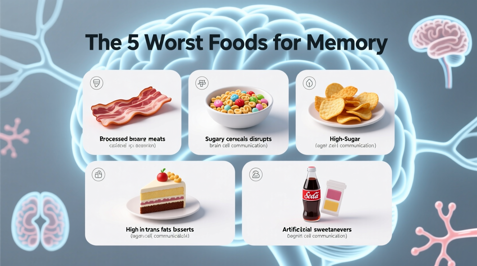 5 Worst Foods for Memory: Science-Backed List