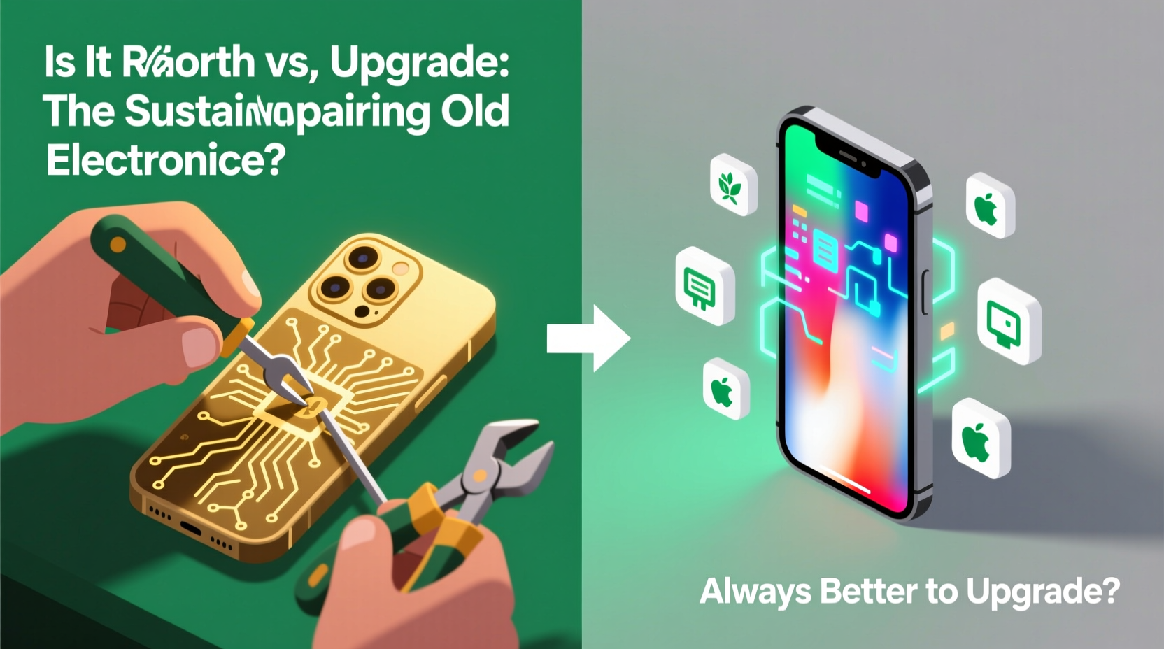 is it worth repairing old electronics or always better to upgrade