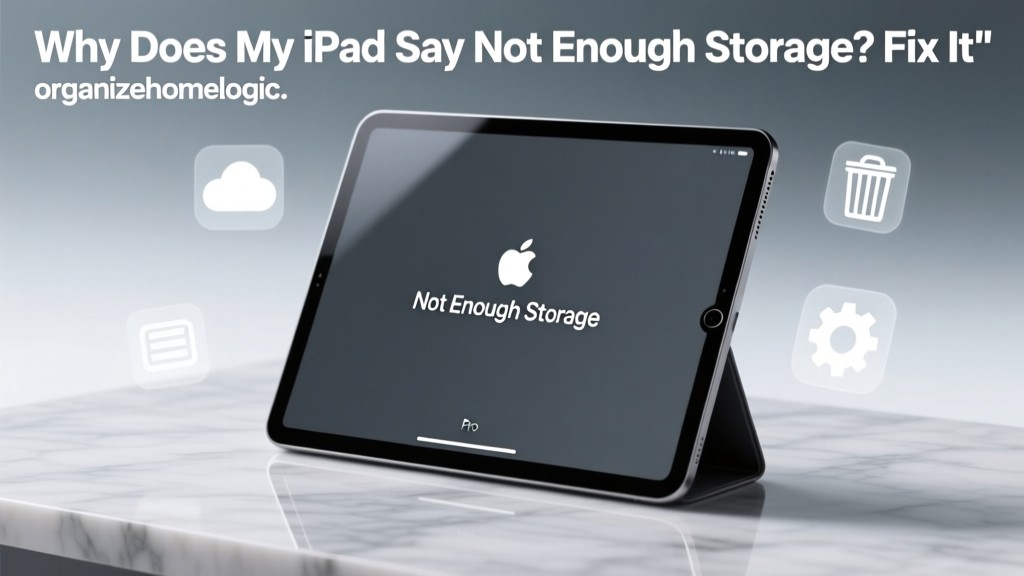 Why Does My iPad Say Not Enough Storage? Fix It