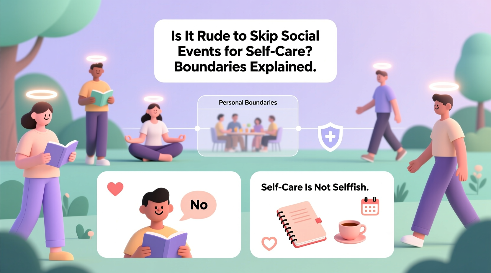 is it rude to skip social events for self care days boundaries explained