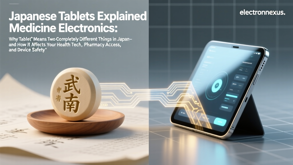 Japanese Tablets Explained Medicine Electronics: Why 'Tablet' Means Two Completely Different Things in Japan—and How It Affects Your Health Tech, Pharmacy Access, and Device Safety