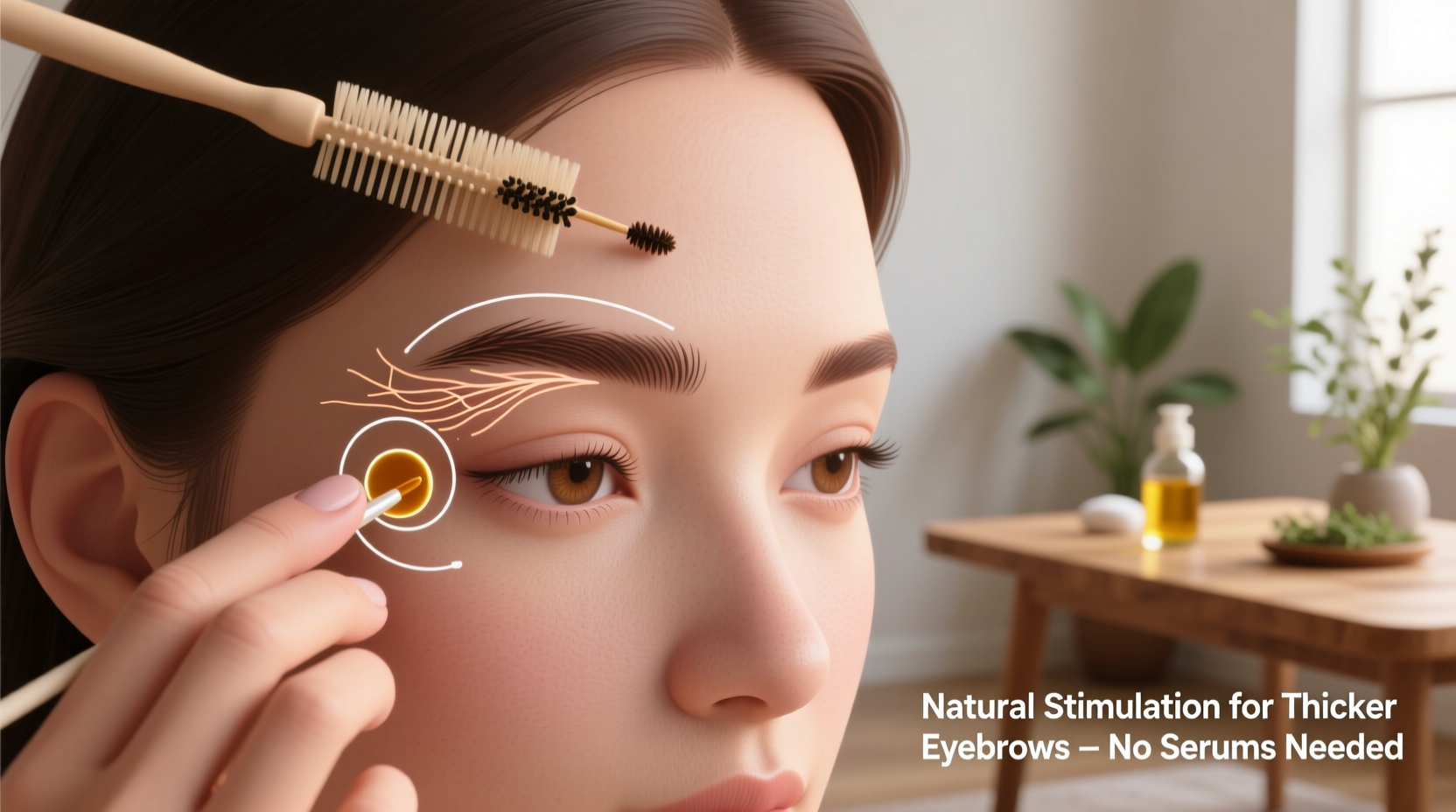 how to grow thicker eyebrows without serums using natural stimulation techniques
