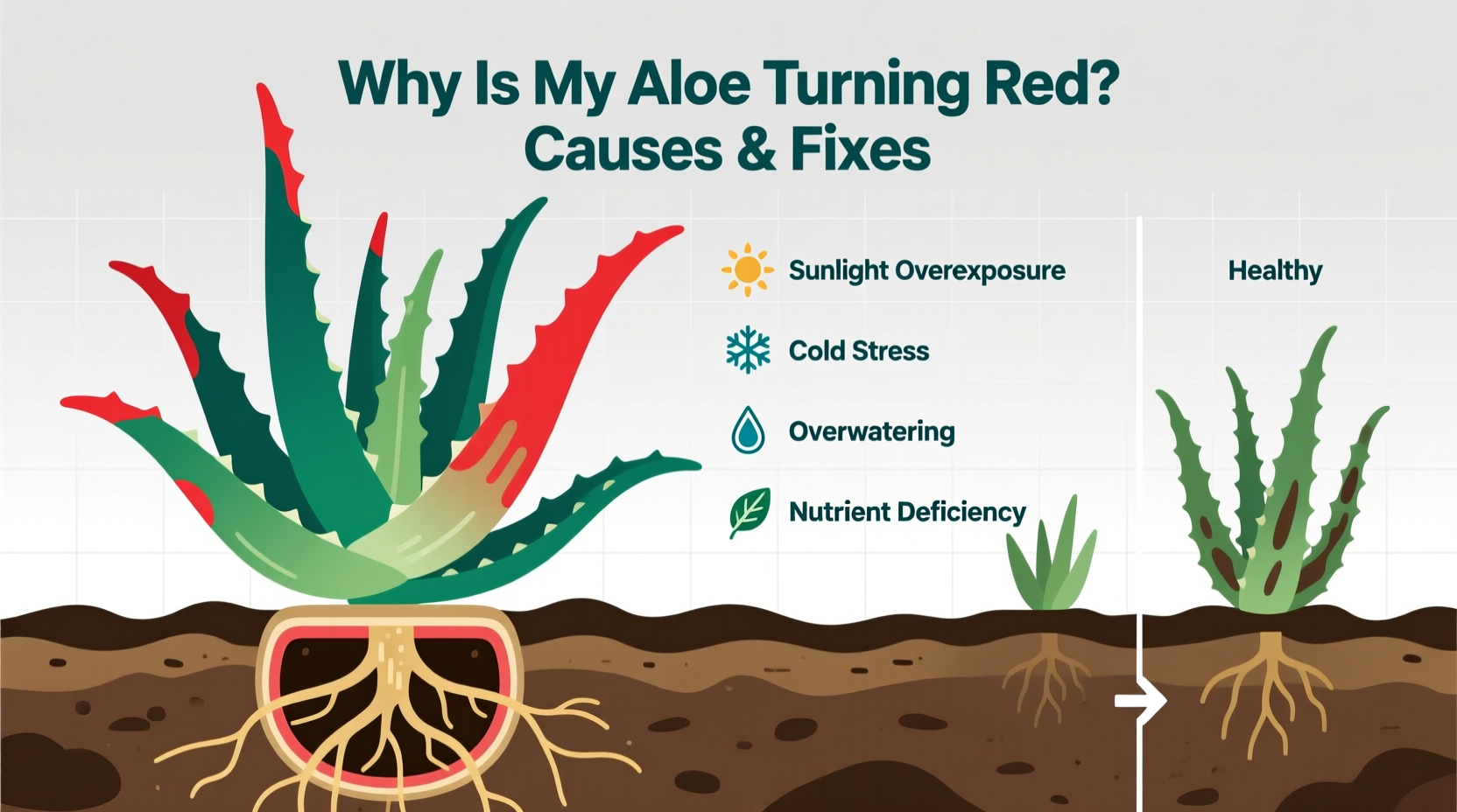 5 Reasons Your Aloe Is Turning Red | TheHomeSprouts