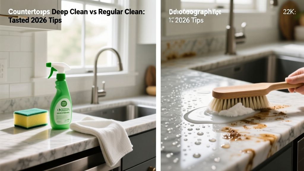Countertops Deep Clean vs Regular Clean: Tested 2026 Tips