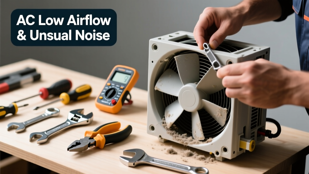 AC Low Airflow and Unusual Noise: Quick Fix Guide