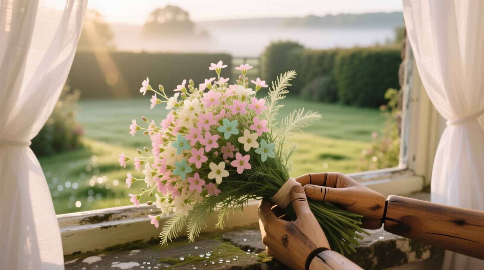sweet alyssum bouquet
