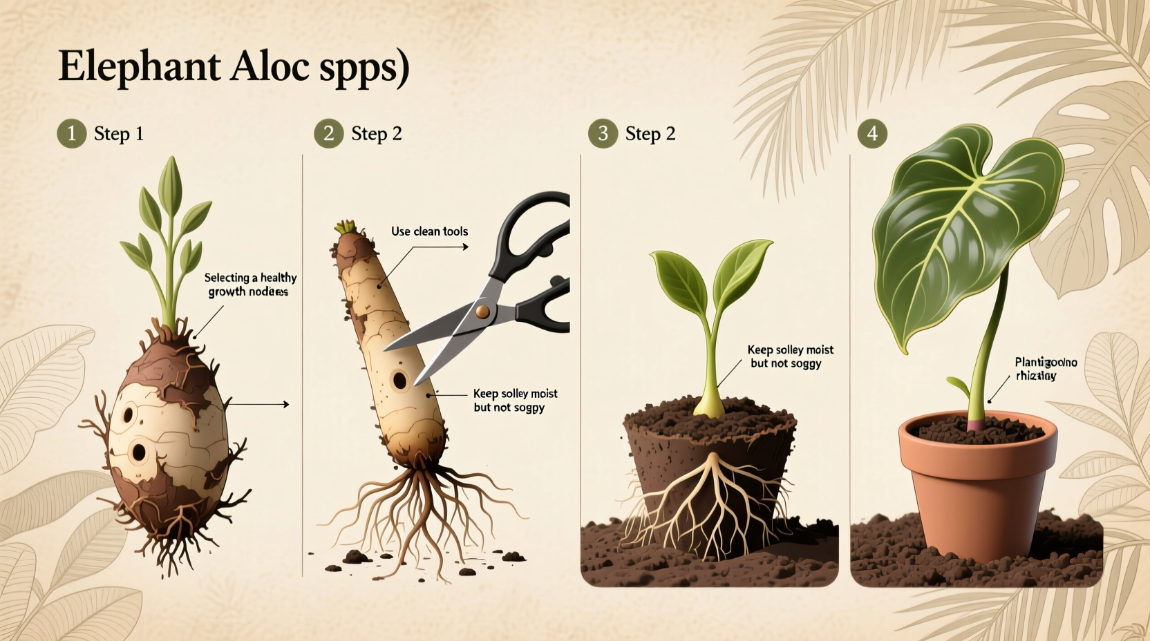 Propagate Elephant Ears in 3 Steps | TheHomeSprouts