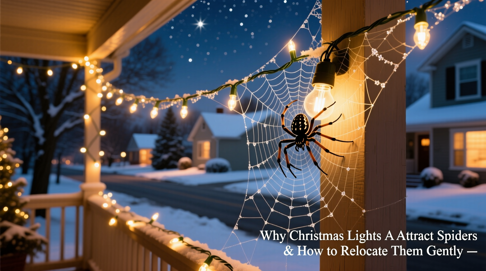 why do christmas lights attract spiders and how to gently relocate them