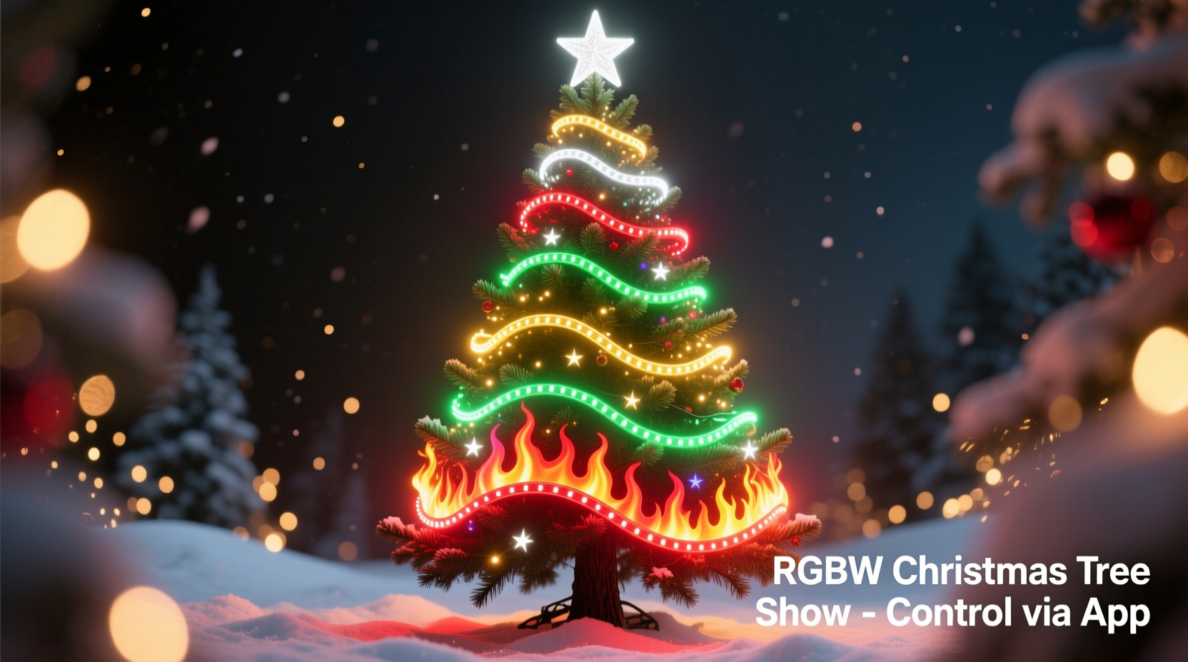 how to use rgbw led strips to create a dynamic christmas tree color show