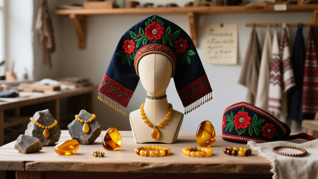 Baltic Amber Jewelry & Kokoshnik Headwear: 2026 Guide