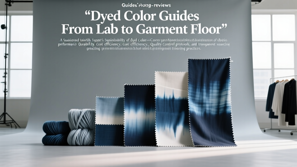 Dyed Color Guide: From Lab to Garment Floor