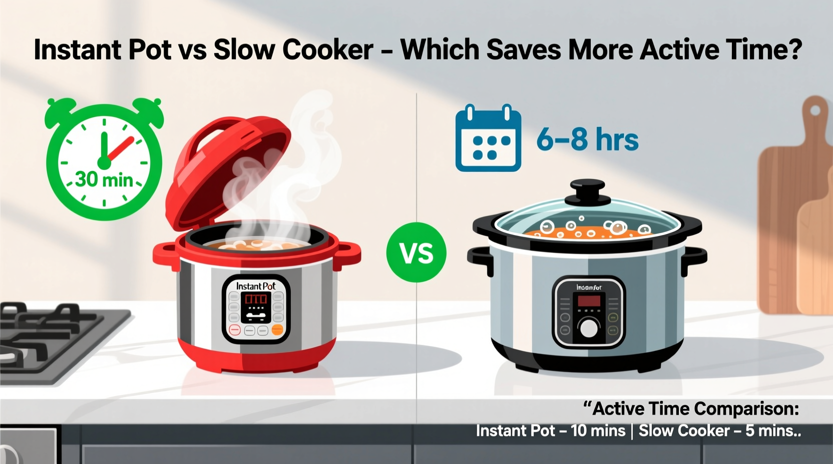 instant pot vs slow cooker for meal prep which saves more active time
