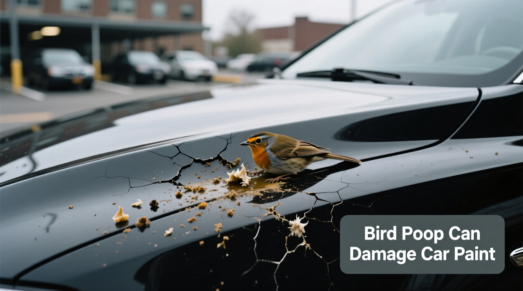 does bird poop damage car paint
