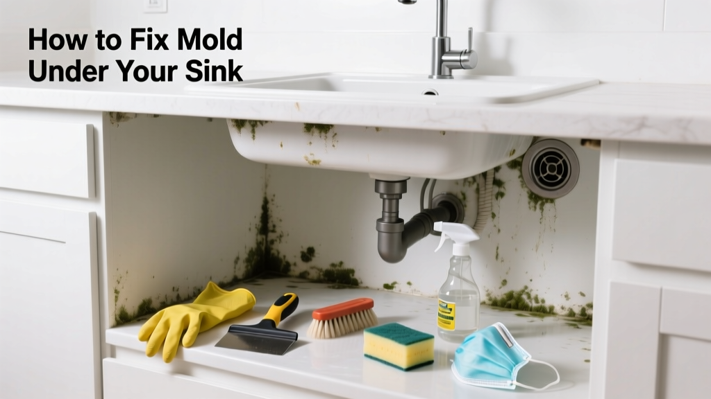 How to Fix Mold Under Your Kitchen or Bathroom Sink