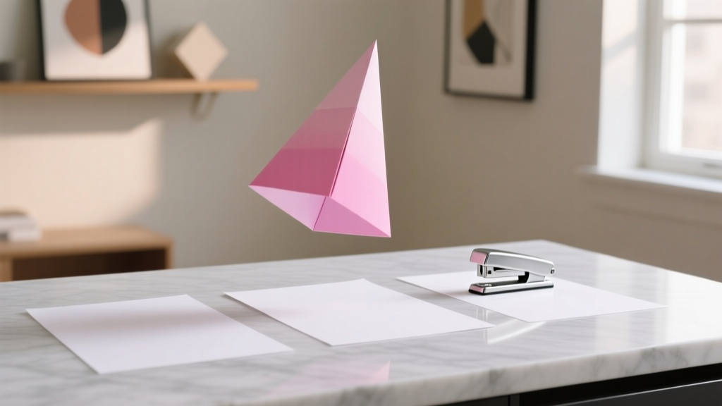 Paper Party Hat in 8 Minutes: 3 Sheets & Stapler