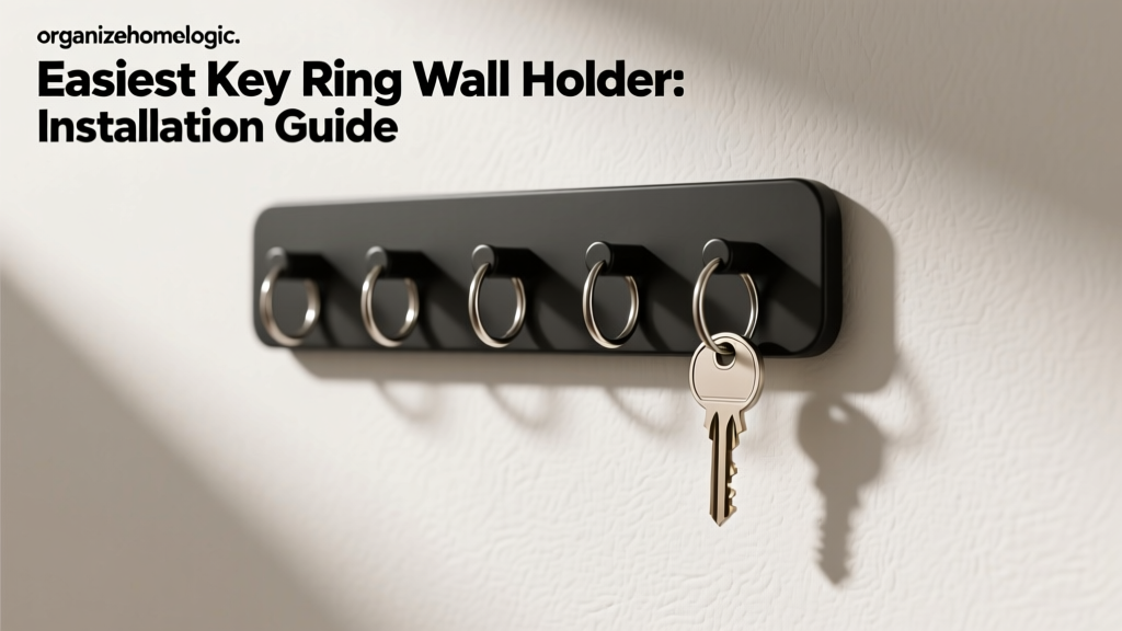 Easiest Key Ring Wall Holder: Installation Guide