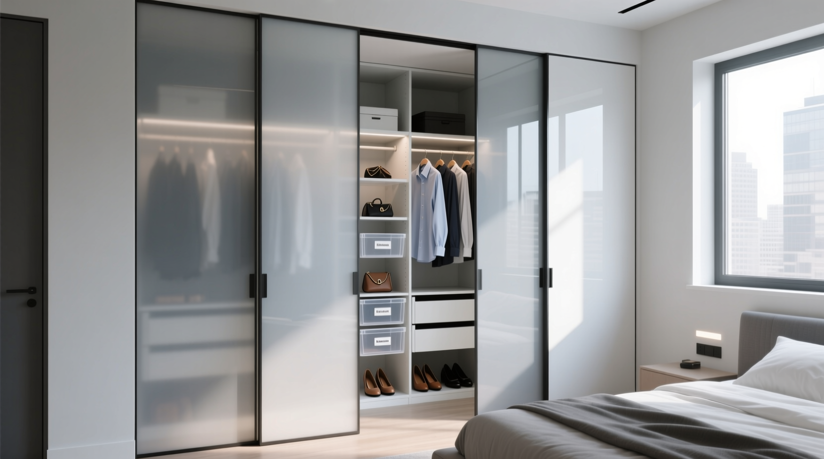 closet organization tips partitions vs barn doors