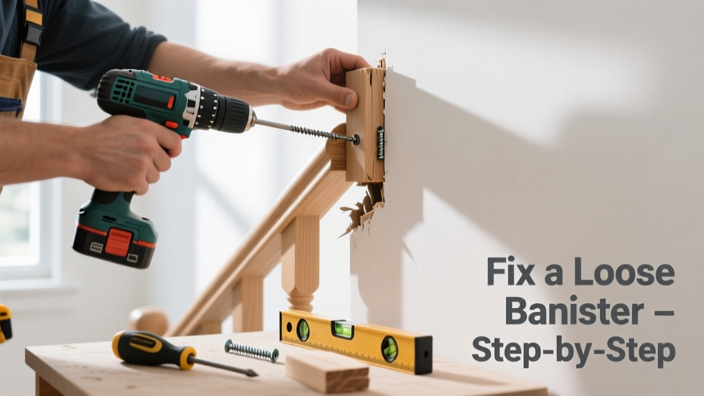 How to Fix a Loose Banister That Wobbles or Sags