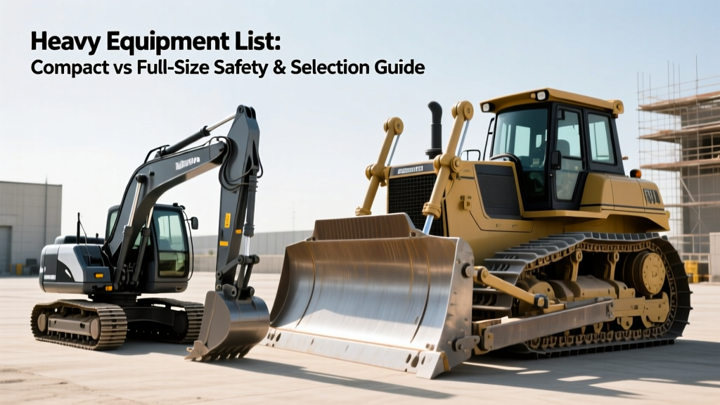 Heavy Equipment List: Compact vs Full-Size Safety & Selection Guide