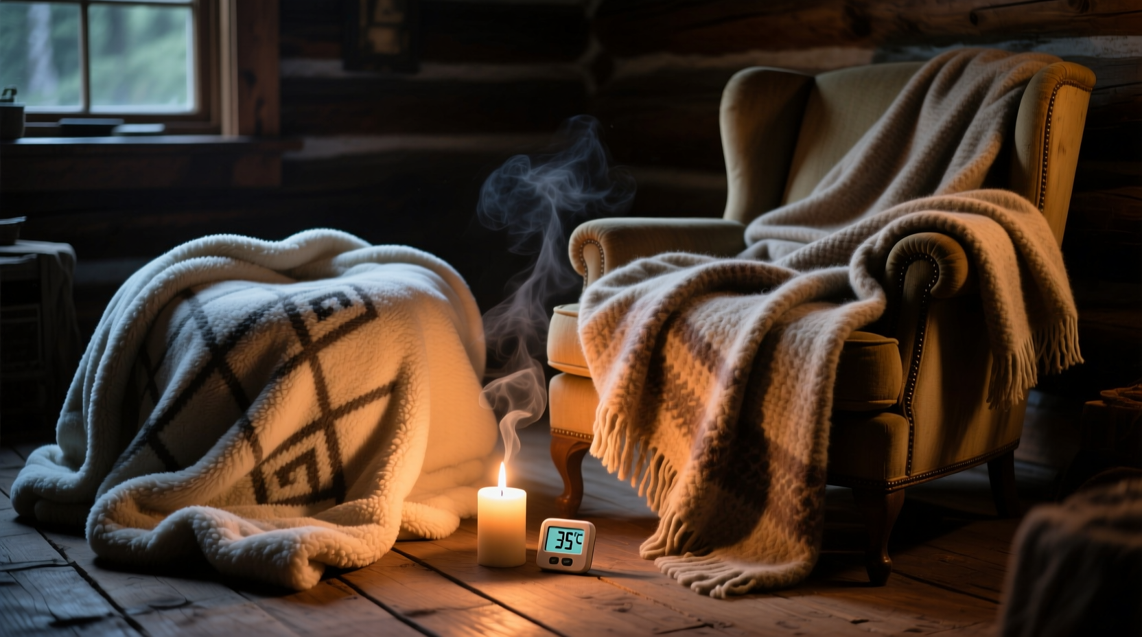 fleece blanket vs wool throw which retains heat better during power outages