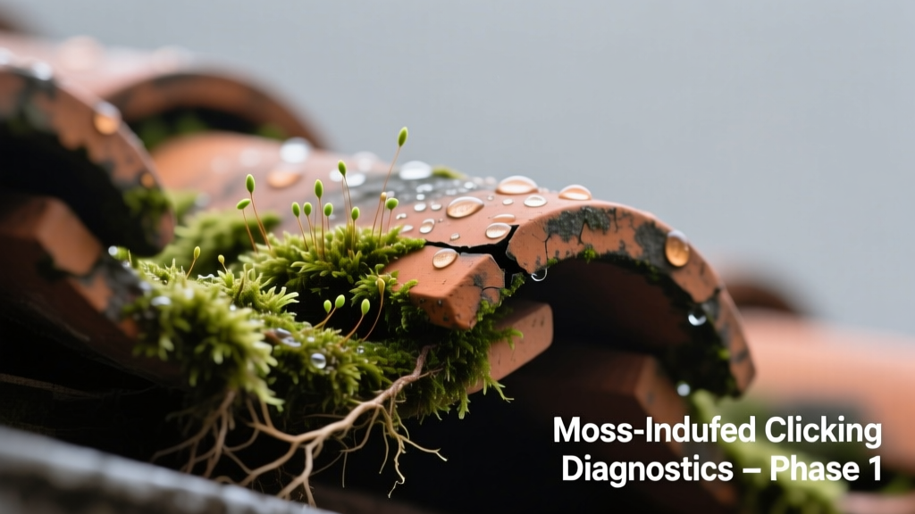 Roof Moss Growth Making Clicking Sound: Quick Diagnosis