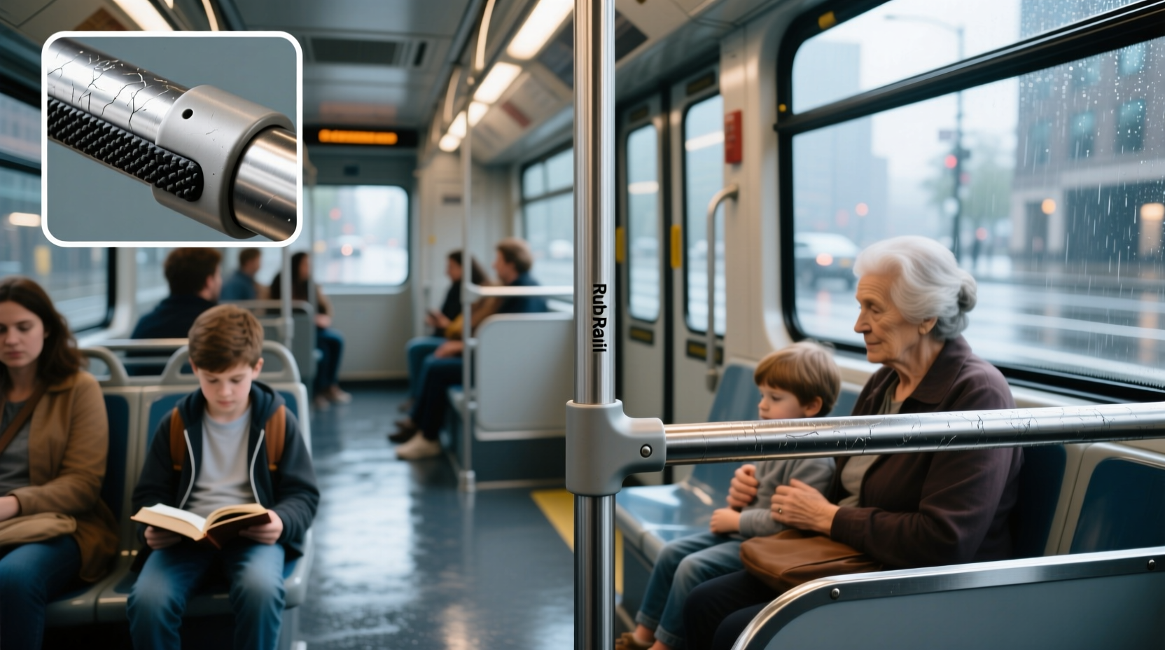 how to choose city bus handrail,Why do school buses have rub rails?