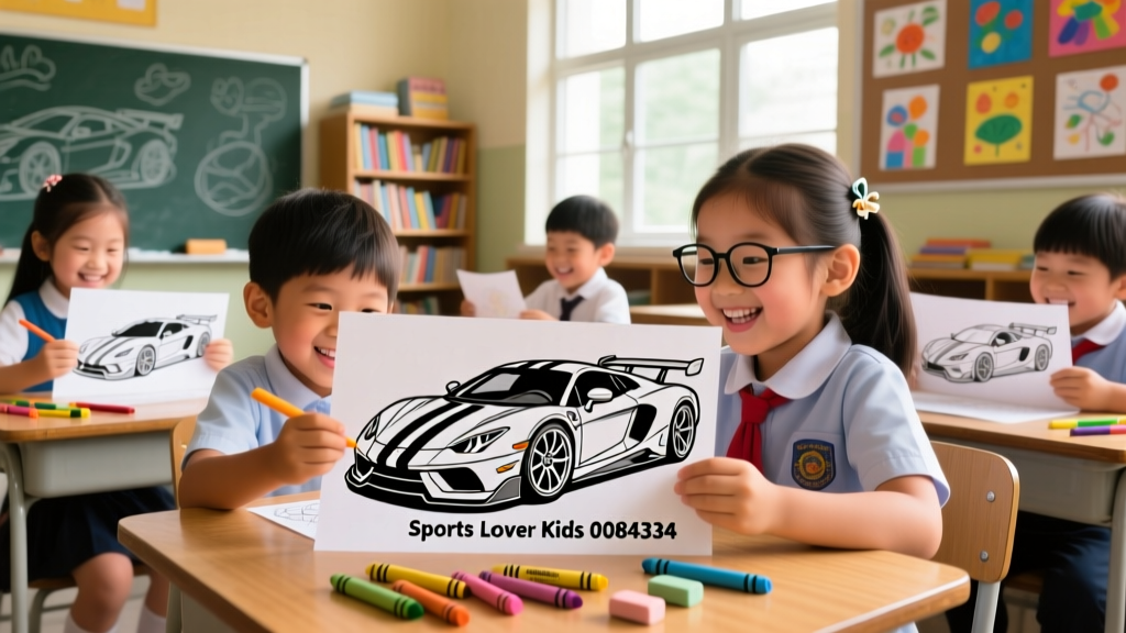 Interesting Sports Car Coloring Pages for Sports-Loving Kids: Igniting Creativity, Engineering Curiosity, and Early STEM Engagement