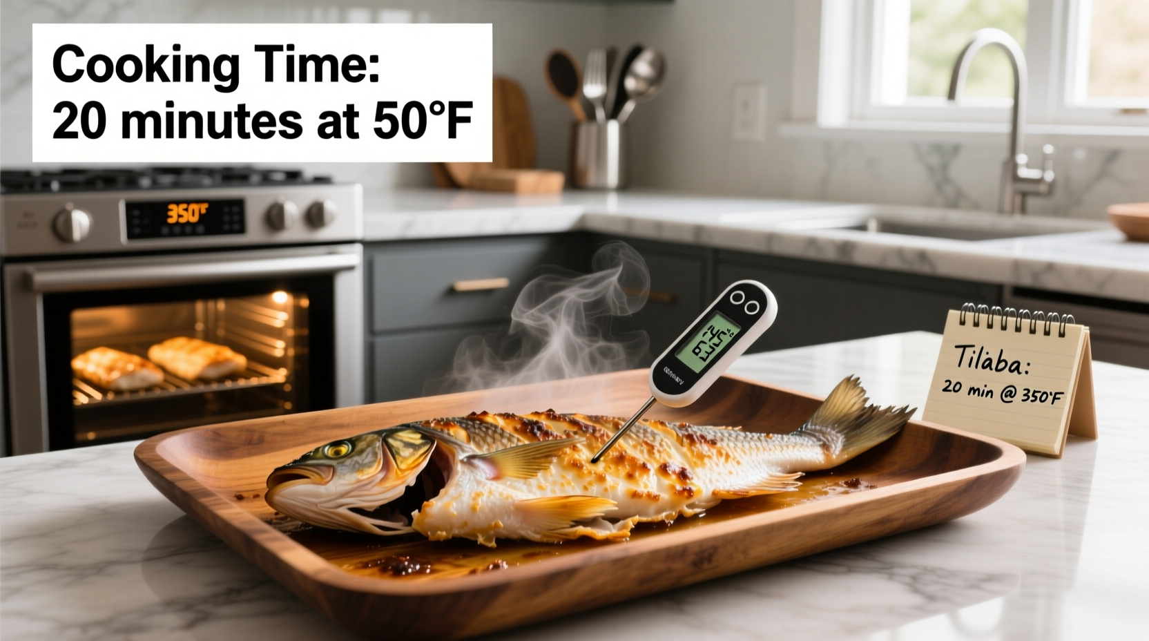 how long to cook tilapia at 350