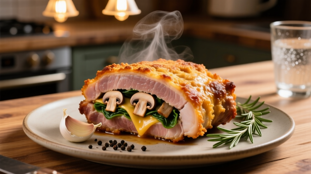 Frozen Stuffed Pork Chops in Air Fryer: Crispy & Juicy
