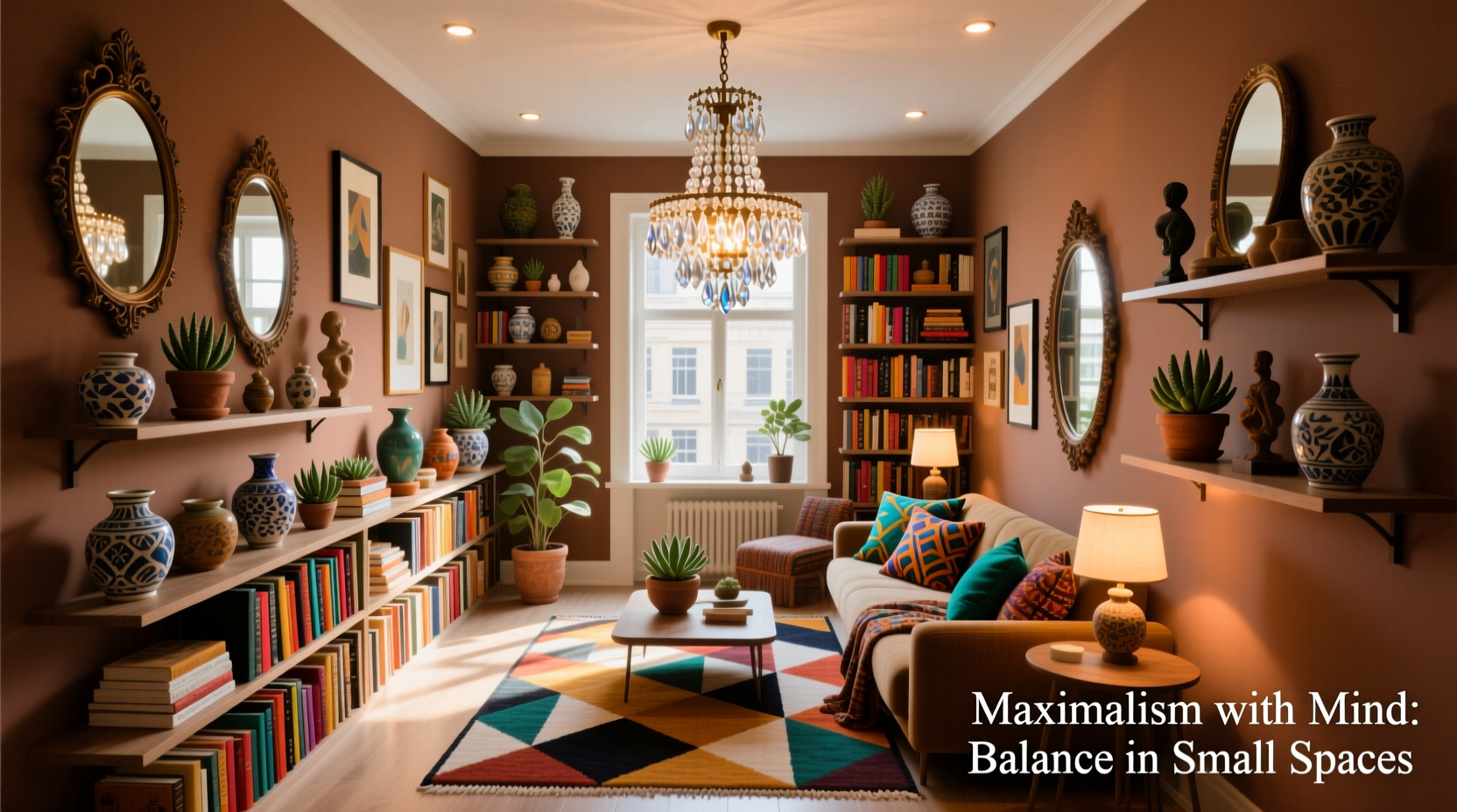 how to balance maximalist decor without overwhelming small spaces